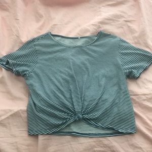 Tied up cropped top